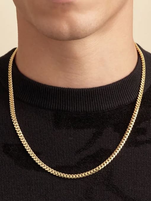 925 Sterling Silver Mens Minimalist Cable Chain