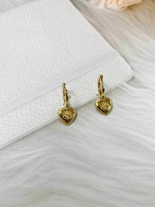 Mini Stainless steel Evil eye earrings