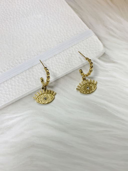Evil Eye simple Drop earring